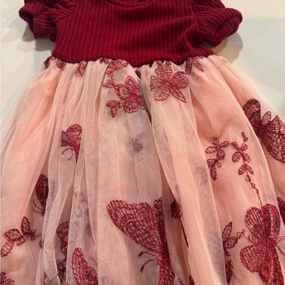 SHEIN Other - SHEIN Ribbed Red Knit Top 2T